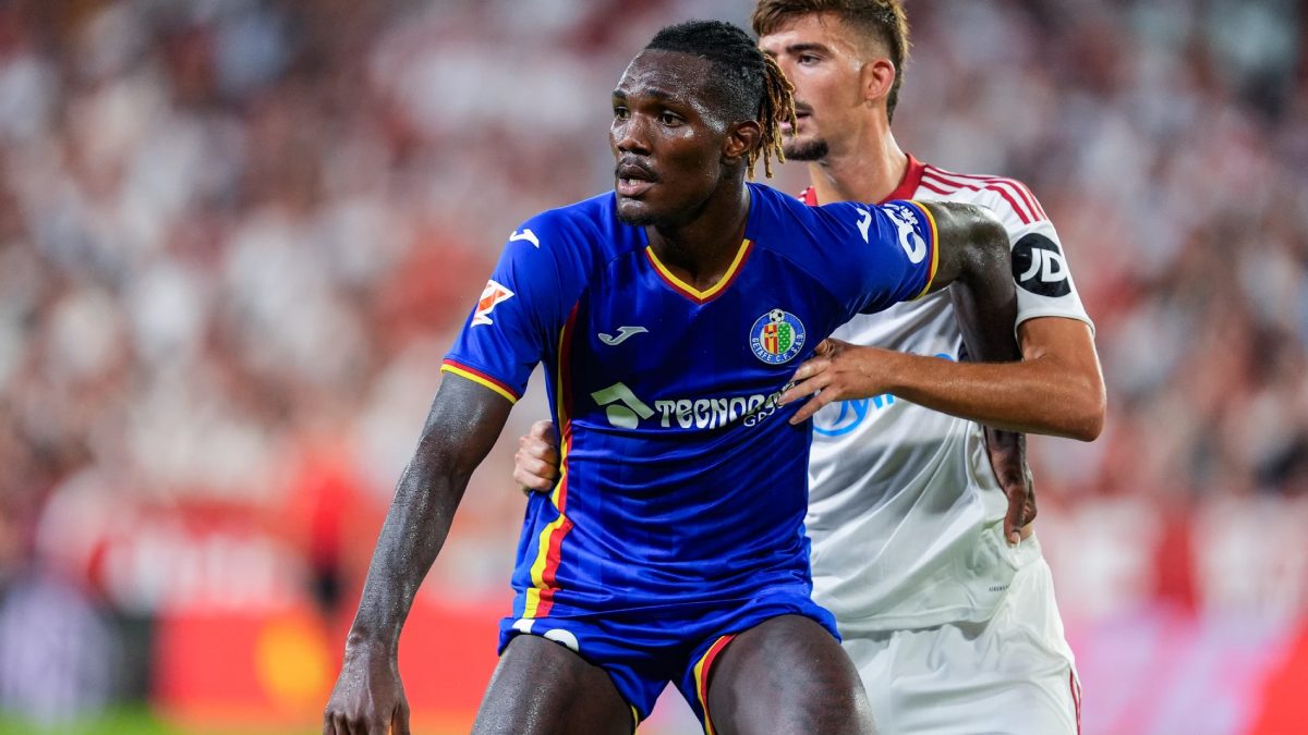 Christantus Uche durante un Sevilla - Getafe