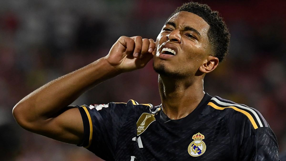 Jude Bellingham durante un partido del Real Madrid