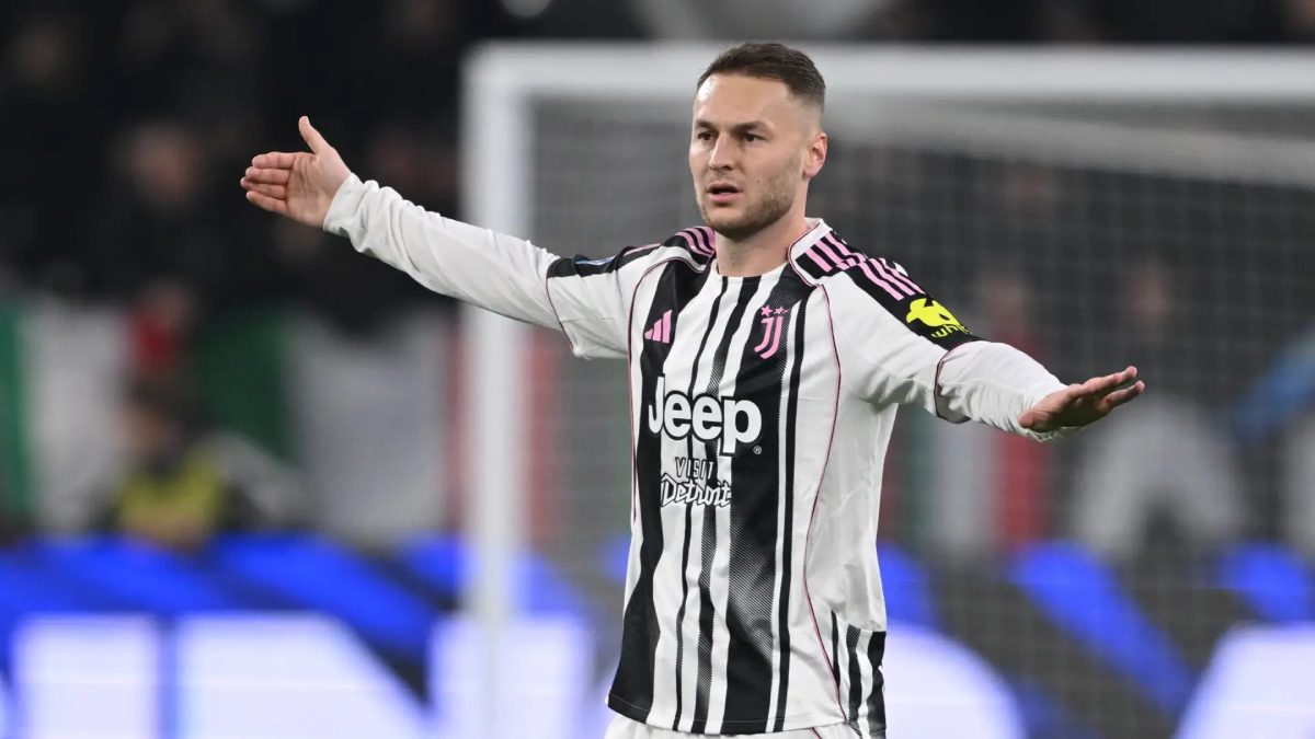 Teun Koopmeiners during a match with Juventus