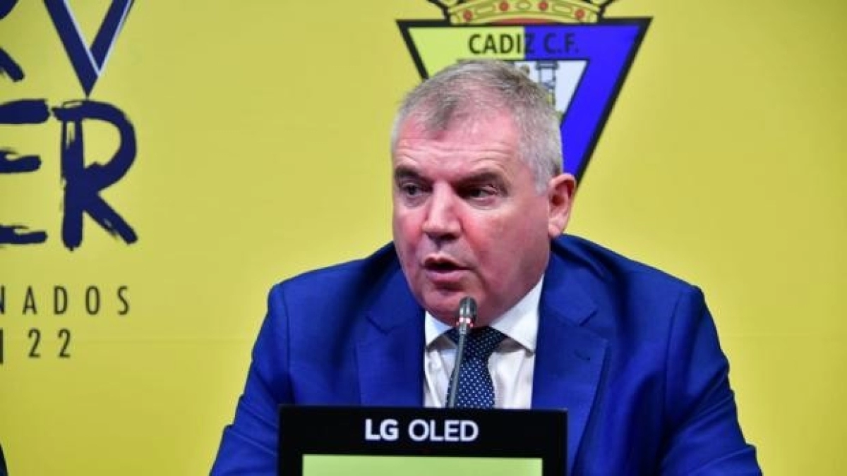 Manuel Vizcaíno, presidente del Cádiz. Foto: La Voz de Cádiz