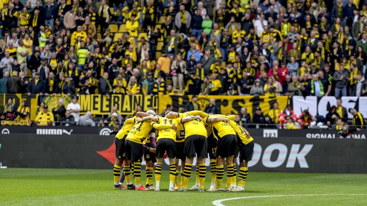 Los jugadores del Borussia Dortmund  