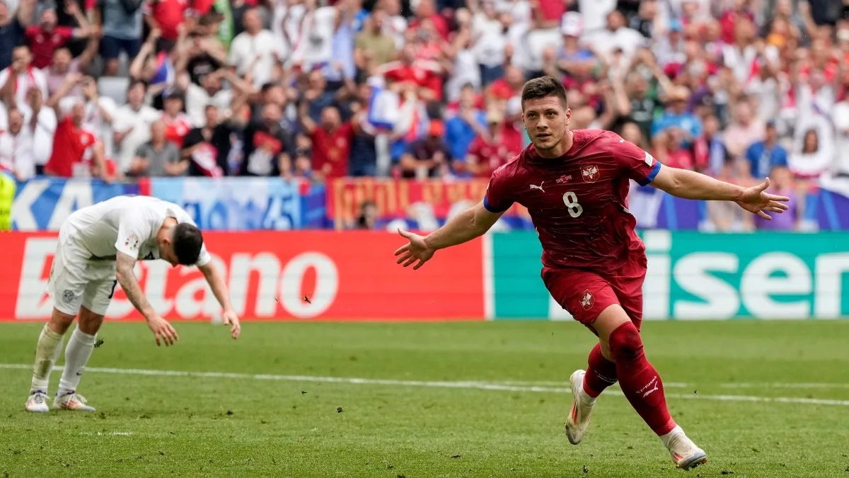 Former Real Madrid striker Luka Jovic