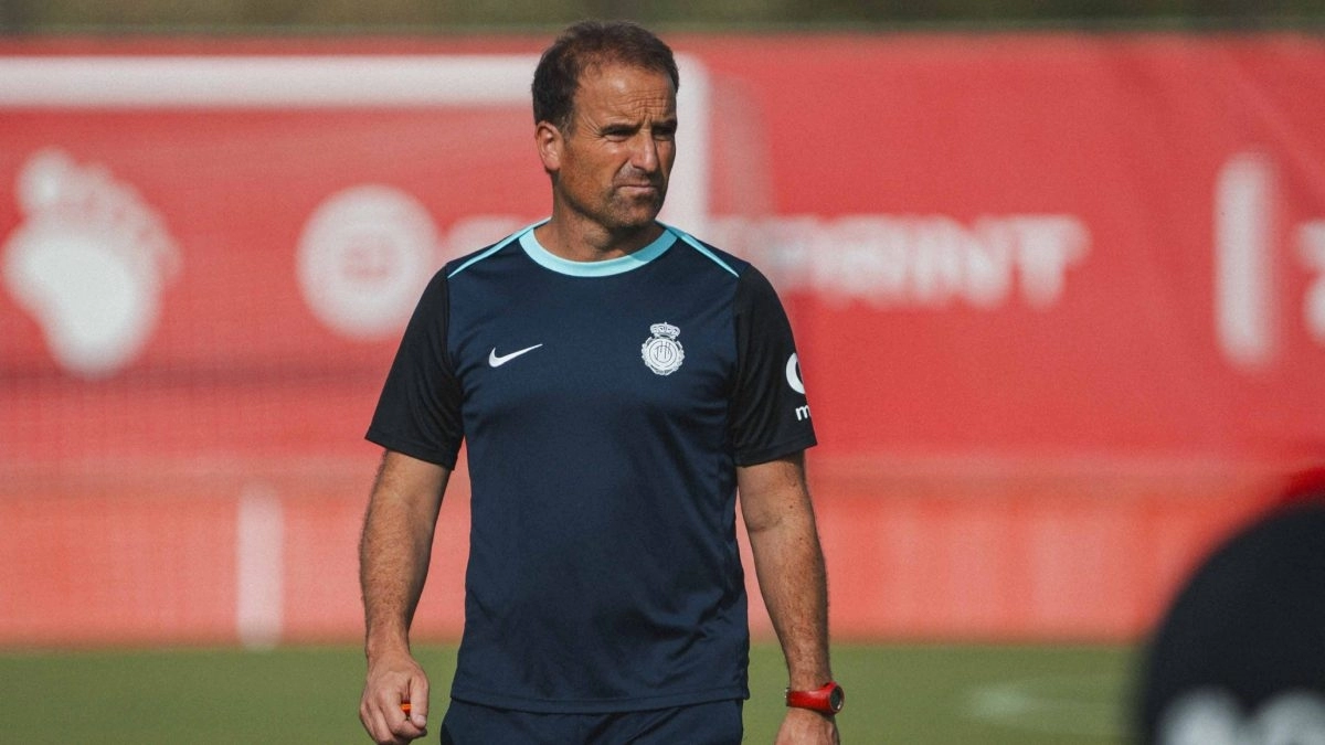 <p>Jagoba Arrasate, coach of Mallorca</p>