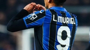 Luis Muriel, cerca de firmar por el Olympique de Marsella. Foto: @Atalanta_BC