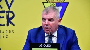 Manuel Vizcaíno, presidente del Cádiz. Foto: La Voz de Cádiz