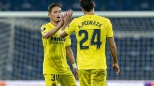 Yeremi Pino, en la rampa de salida del Villarreal