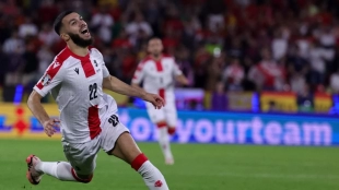 Georges Mikautadze, delantero de Georgia que ha sido la revelación de la Eurocopa y que está a un paso del Mónaco