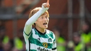 Kyogo Furuhashi, delantero japonés del Celtic que podría fichar por el Manchester City