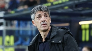 Imanol Alguacil, entrenador de la Real Sociedad