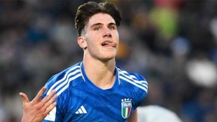 Cesare Casadei, centrocampista italiano del Chelsea