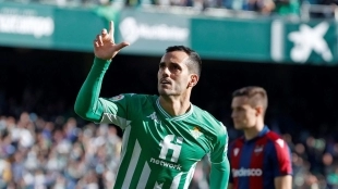 Juanmi Jiménez, delantero del Real Betis cedido en el Getafe