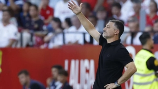 <p>García Pimienta, coach of Sevilla</p>