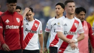 After a defeat, River Plate players