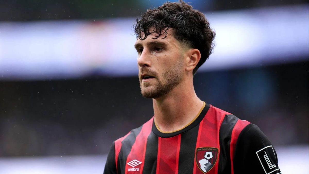Marcos Senesi during a match with Bournemouth