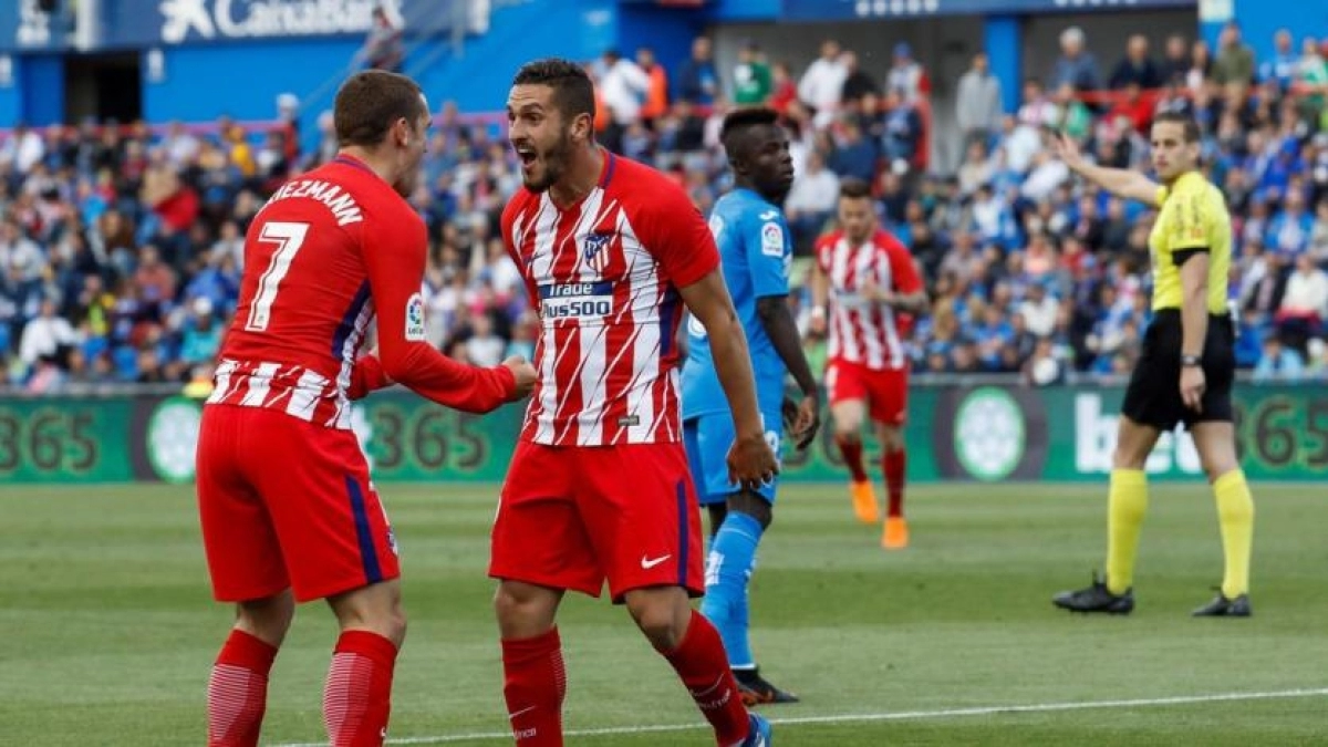 Antoine Griezmann y Koke, dos de los ocho intocables del Atlético de Madrid. Foto: Eurosport