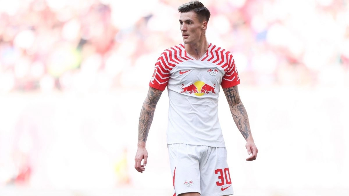 Benjamin Sesko, RB Leipzig forward who has rejected signing for Arsenal.