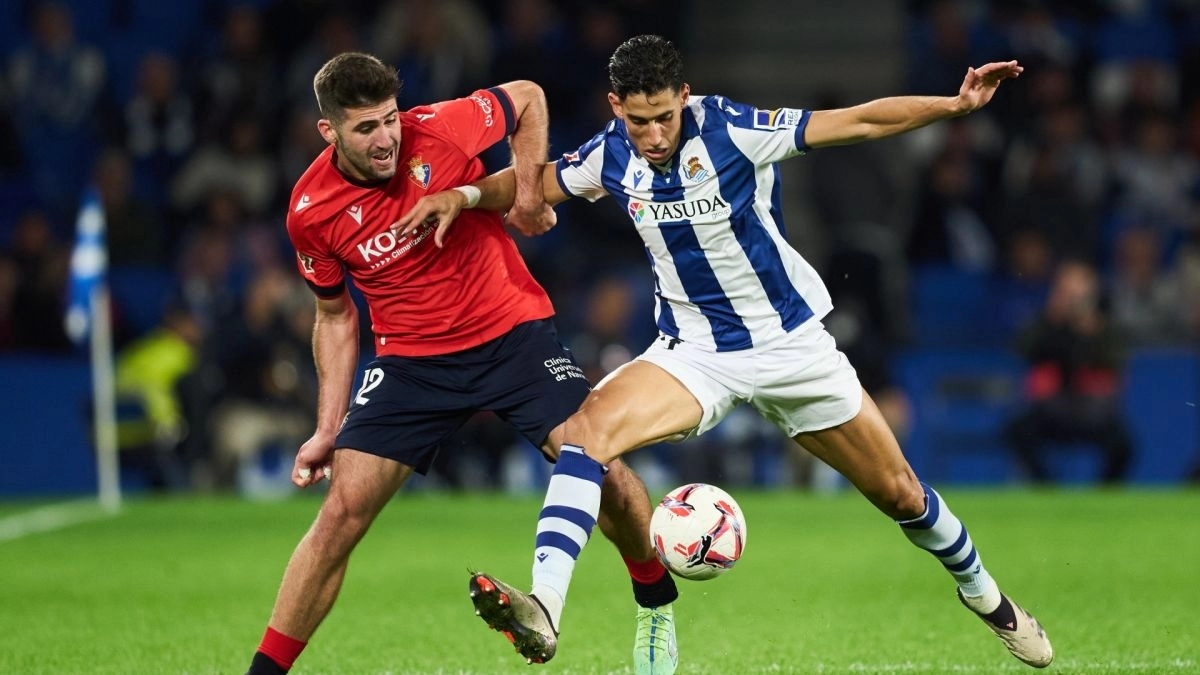 Nayef Aguerd, central que se encuentra cedido en la Real Sociedad