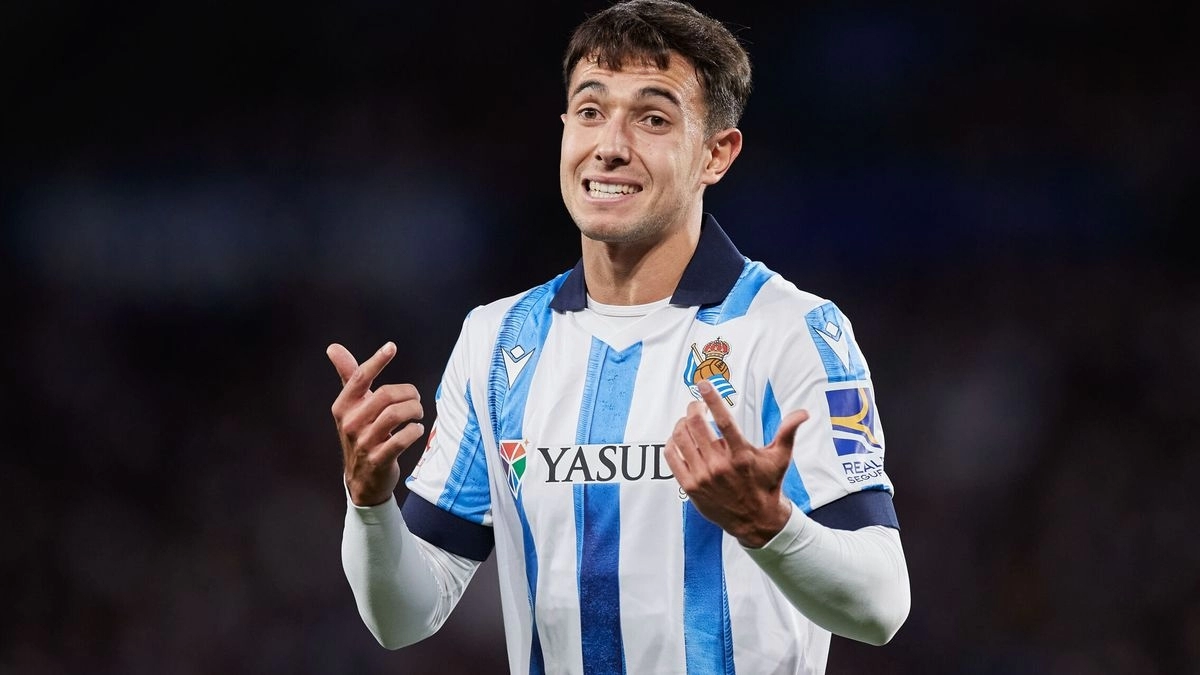 Martín Zubimendi, centrocampista español de la Real Sociedad