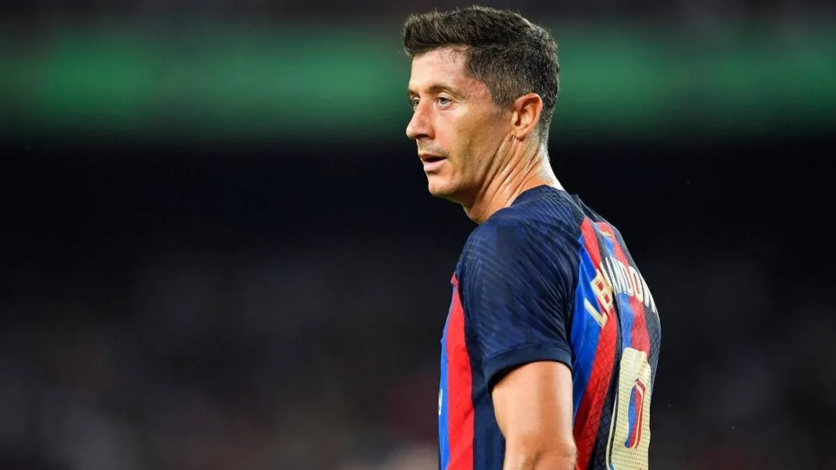 Robert Lewandowski, delantero del Barcelona