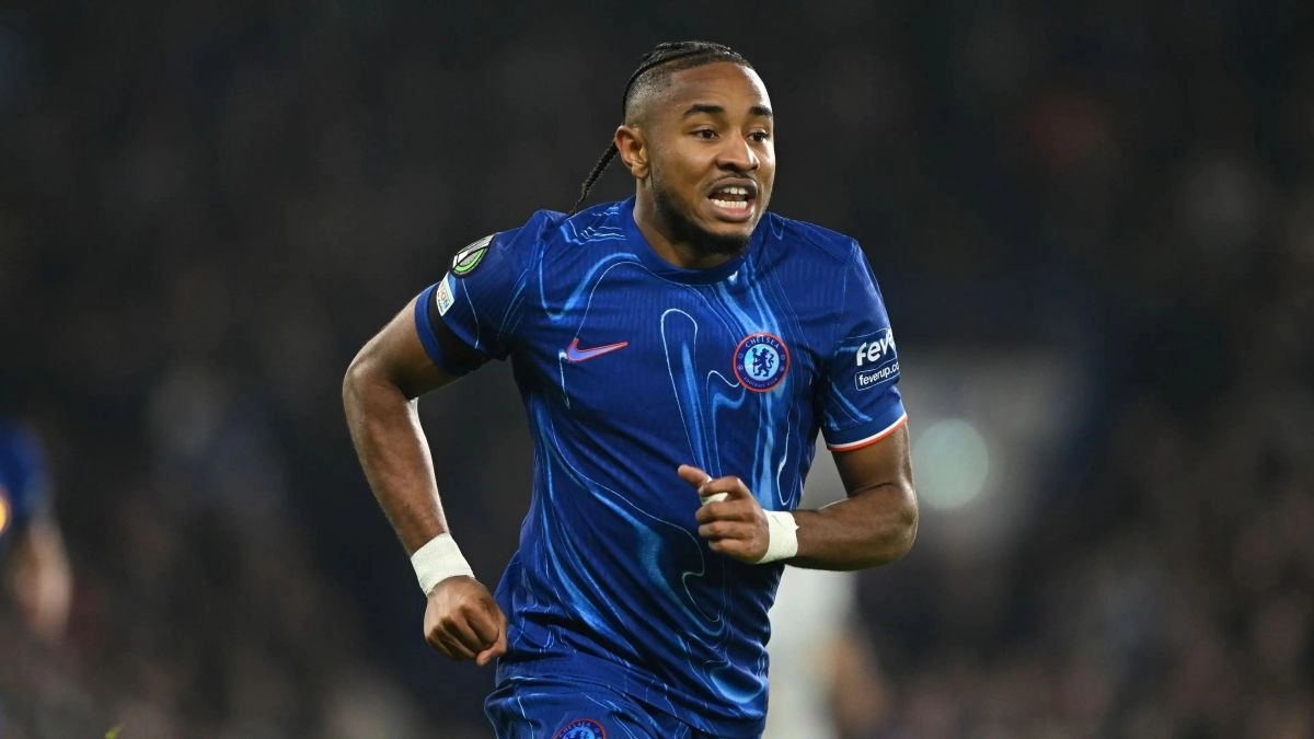 <p>Christopher Nkunku, player for Chelsea</p>