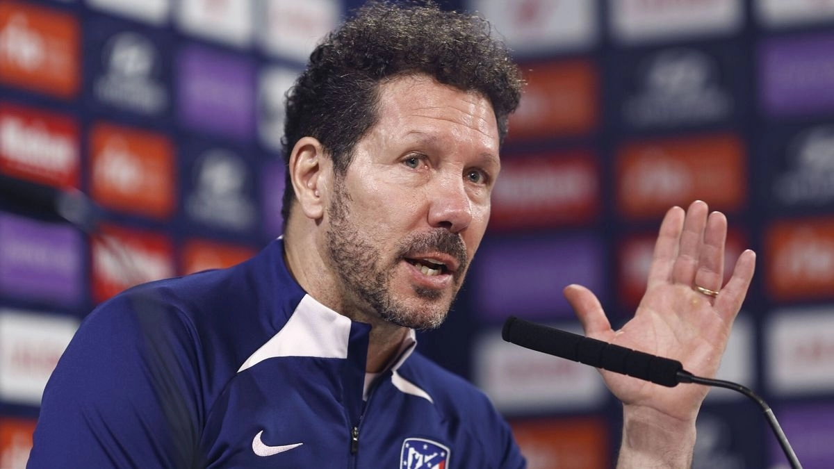 Cholo Simeone, entrenador del Atlético de Madrid 