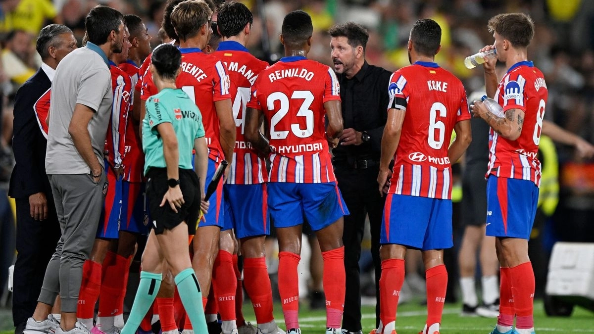 Los jugadores del Atlético de Madrid