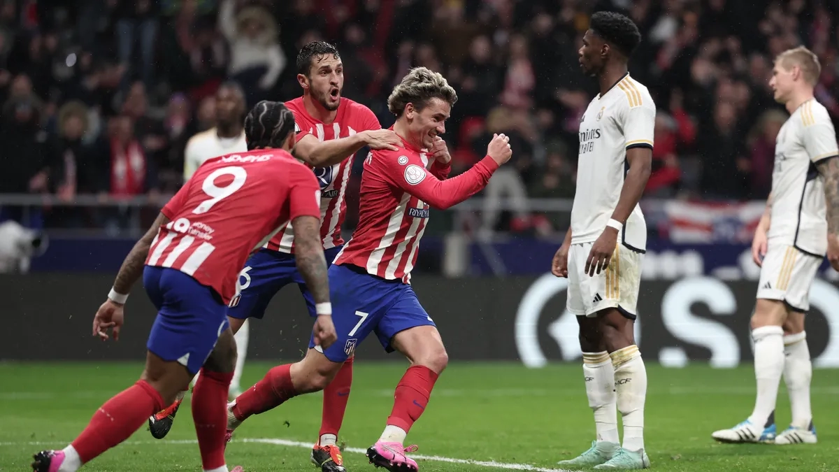 Partido entre el Atlético de Madrid y el Real Madrid