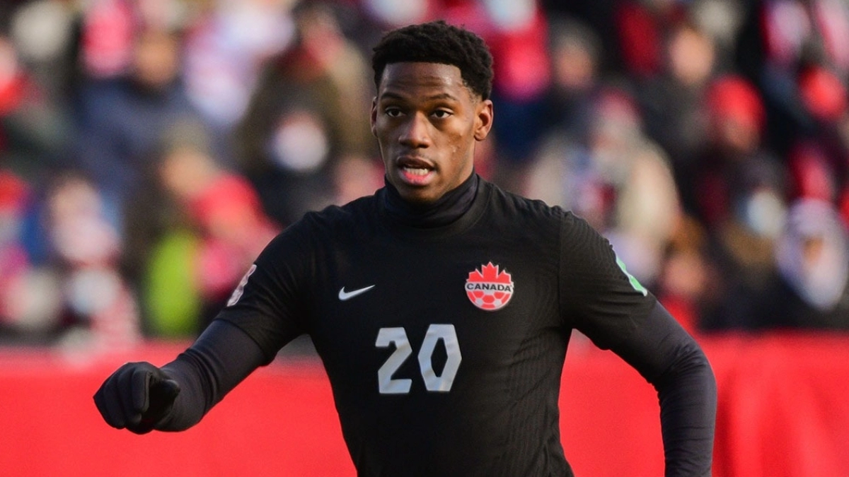 <p>Jonathan David has one foot in the Premier League / Canada Soccer</p>