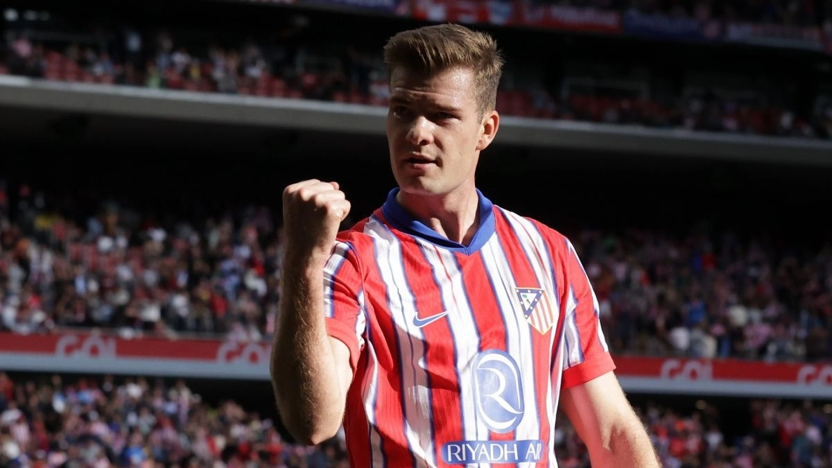 Alexander Sorloth, delantero del Atlético de Madrid 