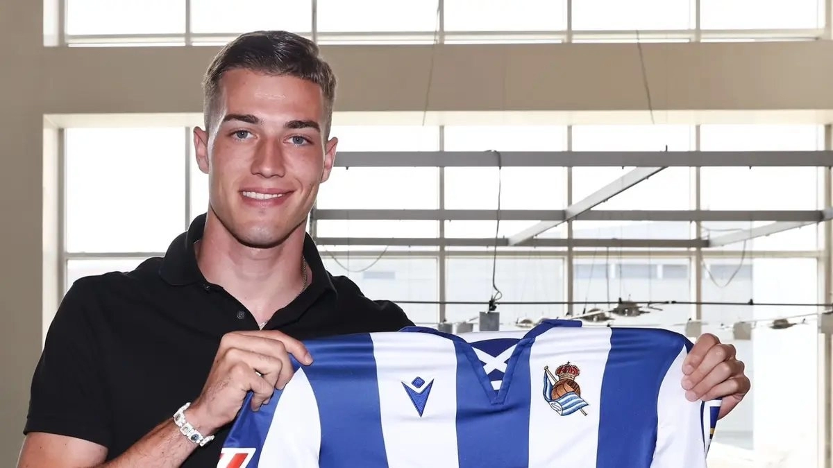 <p>Luka Sucic, midfielder for Real Sociedad</p>