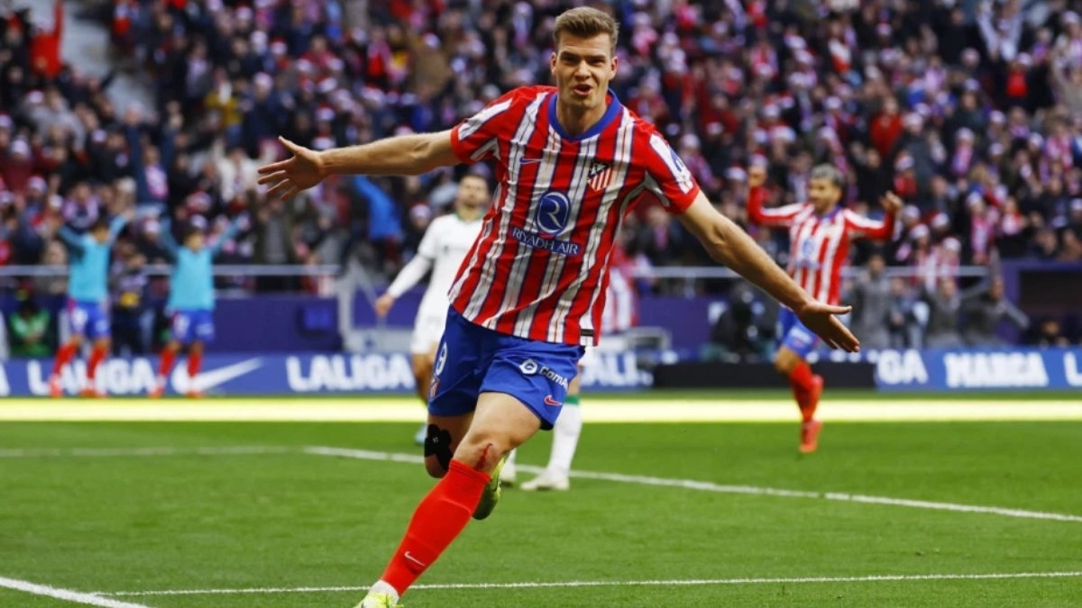 Alexander Sorloth, delantero del Atlético de Madrid 