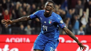 Moise Kean, Italian forward of Fiorentina.
