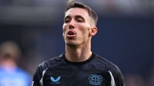 <p>Alejandro Grimaldo, in the sights of Atlético de Madrid</p>