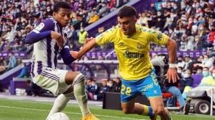 <p>Alberto Moleiro, Las Palmas' star player</p>