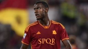 <p>Evan Ndicka during a match with Roma</p>